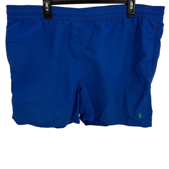 Polo Ralph Lauren Swim Trunks Mens Size XXL Shorts Blue Green 5” Inseam 2XL - Picture 1 of 9